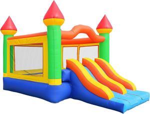 Inflatable HQ Commercial Bounce House Mega Double Slide Climbing Wall 100% PVC Inflatable Only