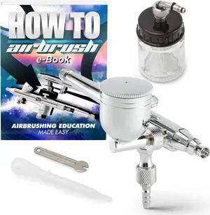 PointZero Dual-Action 7cc/22cc Side-Feed Airbrush Set - .3mm Nozzle