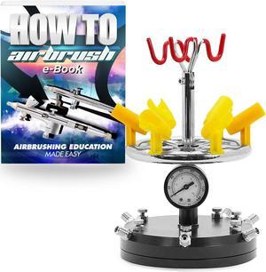 PointZero Eight Airbrush Holder Station with 6-Way MAC Splitter Manifold