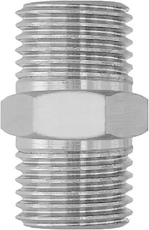 PointZero Airbrush Male-Male Nipple Fitting Hose Coupling 1/4 in. BSP
