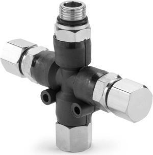 PointZero Airbrush Manifold 3-Way Air Hose Splitter 1/8