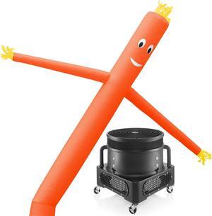Inflatable HQ Air Inflatable Dancer Tube Puppet Set, 20 ft. Tall with Blower Fan - Orange