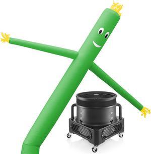 Inflatable HQ Air Inflatable Dancer Tube Puppet Set, 20 ft. Tall with Blower Fan - Green
