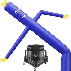 Cloud 9 Inflatable Wacky Waving Tube Man with Blower, Blue 20 ft Dancing Air Puppet with Flailing Arms
