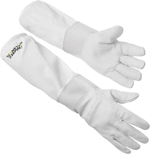 Honey Keeper Beekeeping Gloves, Extra Large - Goatskin Leather with Ventilated Canvas Sleeve and Elastic Cuff Honey Keeper Beekeeping Gloves, Extra Large - Goatskin Leather with Ventilated Canvas Sleeve and Elastic Cuff
