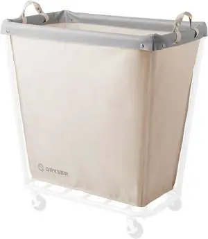 Dryser Large Replacement Commercial Laundry Heavy-duty Canvas Liner for Model 320L White
