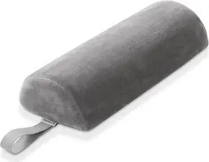 Saloniture Half Round Neck Massage Table Bolster Pillow Pad - 13 x 6 x 3 Inch - Gray Velour Saloniture Half Round Neck Massage Table Bolster Pillow Pad - 13 x 6 x 3 Inch - Gray Velour