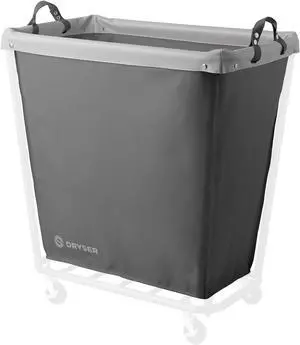 Dryser Large Replacement Commercial Laundry Heavy-duty Canvas Liner for Model 320L Gray