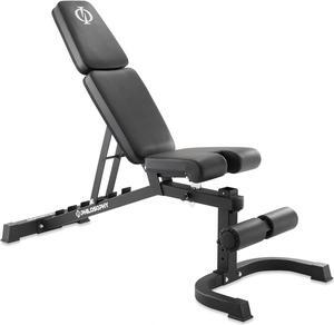 Philosophy Gym Adjustable Weight Bench, Heavy-Duty Flat Incline Decline (FID) Dumbbell Workout Bench for Weightlifting & Exercise - 1500 LB Weight  Capacity