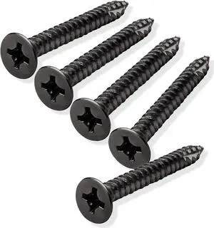 Cauldham Oil Rubbed Bronze Wood Screws #9 x 1-1/2 Inch for Door Hinges - 25 pack