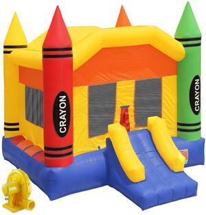 Inflatable HQ Commercial Grade Crayon Bounce House 100% PVC with Blower