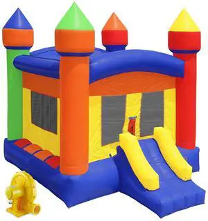Cloud 9 Commercial Grade 13' x 13' Castle Bounce House - 100% PVC Bouncer - Inflatable Only