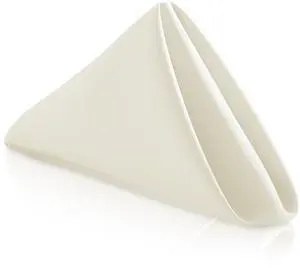 Lann's Linens Set of 12 Cloth Dinner Napkins, 17-inch Polyester Napkins, Washable and Reusable Fabric for Weddings, Hotels, Restaurants - Ivory Lann's Linens Set of 12 Cloth Dinner Napkins, 17-inch Polyester Napkins, Washable and Reusable Fabric for Weddings, Hotels, Restaurants - Ivory