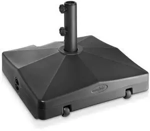 Casafield Patio Umbrella Base Fillable to 100 lbs. Weighted Stand with Wheels for Outdoor / Lawn or Pool Deck Umbrellas up to 10 FT - Black Casafield Patio Umbrella Base Fillable to 100 lbs. Weighted Stand with Wheels for Outdoor / Lawn or Pool Deck Umbrellas up to 10 FT - Black