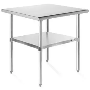 KUTLER Stainless Steel Table 24" x 30", NSF Commercial Kitchen Prep and Work Table with Undershelf KUTLER Stainless Steel Table 24" x 30", NSF Commercial Kitchen Prep and Work Table with Undershelf