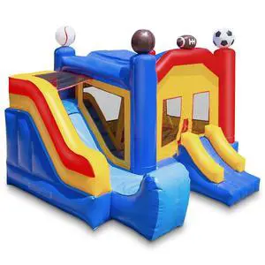 Cloud 9 Commercial Grade Sports Bounce House with Slide - 100% PVC 18' x 17' Bouncer - Inflatable Only Cloud 9 Commercial Grade Sports Bounce House with Slide - 100% PVC 18' x 17' Bouncer - Inflatable Only