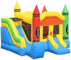 Inflatable HQ Commercial Grade Bounce House 100% PVC Crayon Jump Inflatable Only Inflatable HQ Commercial Grade Bounce House 100% PVC Crayon Jump Inflatable Only