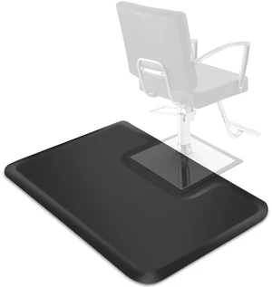 Saloniture 3 ft. x 4 ft. Barber & Salon Floor Mat for Square Chair Base - 1/2 in. Thick Black Square Anti-Fatigue Stylist Station Mat Saloniture 3 ft. x 4 ft. Barber & Salon Floor Mat for Square Chair Base - 1/2 in. Thick Black Square Anti-Fatigue Stylist Station Mat
