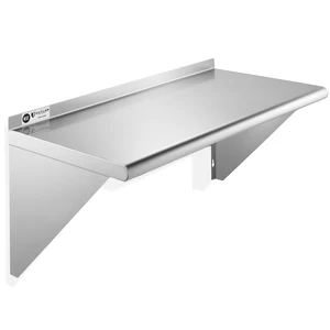 KUTLER Stainless Steel Shelf - 12" x 24", NSF Commercial Wall Mount Shelves for Restaurant, Kitchen, Home KUTLER Stainless Steel Shelf - 12" x 24", NSF Commercial Wall Mount Shelves for Restaurant, Kitchen, Home
