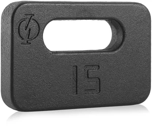 Philosophy Gym Cast Iron Ruck Weight - 15 LB Weighted Fitness Plate with Handle Philosophy Gym Cast Iron Ruck Weight - 15 LB Weighted Fitness Plate with Handle