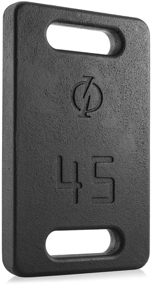 Philosophy Gym Cast Iron Ruck Weight - 45 LB Weighted Fitness Plate with Handle Philosophy Gym Cast Iron Ruck Weight - 45 LB Weighted Fitness Plate with Handle