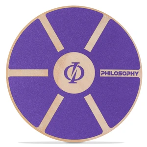 Philosophy Gym Wobble Balance Board, Round Wooden Exercise Trainer for Adults, Core Strength - Purple Philosophy Gym Wobble Balance Board, Round Wooden Exercise Trainer for Adults, Core Strength - Purple