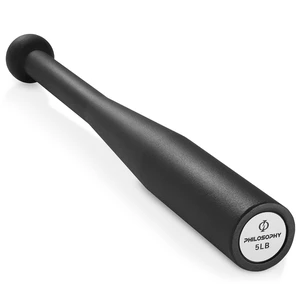 Philosophy Gym 5 LB Indian Club - Weighted Steel Exercise Club Bell, Arm Strength Trainer, Single Club Philosophy Gym 5 LB Indian Club - Weighted Steel Exercise Club Bell, Arm Strength Trainer, Single Club