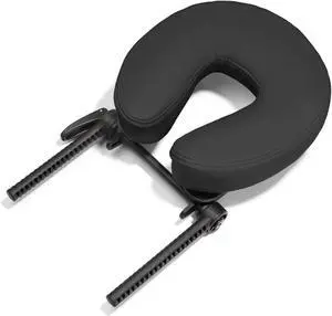 Saloniture Adjustable Massage Table Face Cradle and Pillow 3" Foam - Black