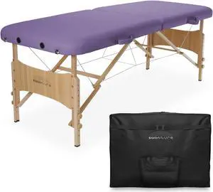 Saloniture Basic Portable Folding Massage Table - Lavender
