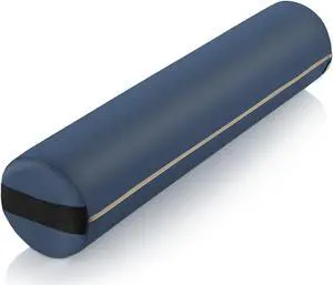 Saloniture Full Round Massage Table Bolster Pillow Pad - 26 x 6 Inch - Blue Saloniture Full Round Massage Table Bolster Pillow Pad - 26 x 6 Inch - Blue