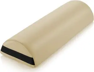 Saloniture Jumbo Half Round Massage Table Bolster Pillow Pad - 26 x 9 x 4.5 Inch - Cream Saloniture Jumbo Half Round Massage Table Bolster Pillow Pad - 26 x 9 x 4.5 Inch - Cream