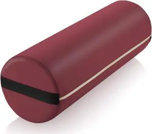 Saloniture Jumbo Round Massage Table Bolster Pillow Pad - 26 x 9 Inch - Burgundy Saloniture Jumbo Round Massage Table Bolster Pillow Pad - 26 x 9 Inch - Burgundy