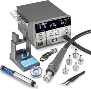 X-Tronic 4020-PRO-X • Platinum Series • Hot Air Rework Station • 1000 Watt • Brushless DC Vortex Blower • Quick Change Patented Nozzle Holder • 4 Temp Presets, Temp Calibration, C/F, Auto Cool Down!