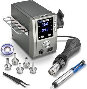 X-Tronic 6020-PRO-X • Platinum Series • 750 Watt • Hot Air Rework Station • 3 Temp Presets, Temp Calibration Func, C/F Func, Auto Cool Down/Standby Mode, Mute/Unmute Sound & Patented Nozzle Holder!