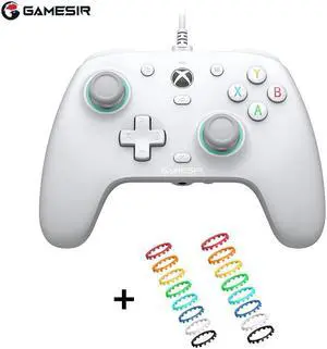 GameSir G7 SE Wired Gaming Controller for Xbox Series X|S, Xbox One, Windows 10/11, PC Controller Gamepad with Hall Effect Sticks and 3.5mm Audio Jack G7SE Controller + Anti-Friction Rings