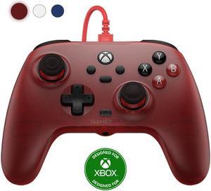 GameSir T7 Wired Controller with Hall Effect Joysticks, Plug and Play Gaming Gamepad for Xbox Series X|S, Xbox One, Windows 10/11 & Steam, 3.5mm Audio Jack--Ruby Red Version