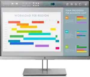 HP EliteDisplay E243i 23.8" WUXGA 16:10 1920 x 1200 IPS DisplayPort HDMI VGA VESA Tilt Swivel Pivot Height Adjust Anti-Glare Monitor