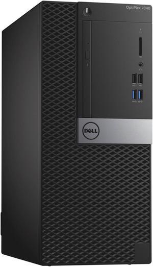 Dell OptiPlex 7040, Minitower, Intel Core i3-6100 up to 3.70 GHz, 4GB DDR3, 250GB HDD, DVD-RW, No Operating System