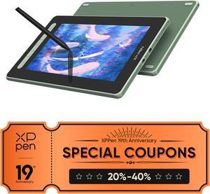 XP Pen Artist 12 2nd Graphics Tablet with 11.9-inch FHD Display, Pro Drawing Tablet with X3 Smart Chip Stylus Green