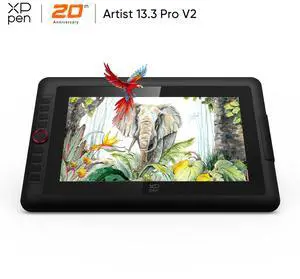 XP-Pen Latest Artist Pro Drawing Tablet,15.6"/13.3" Eye Protection Screen,16384 Pen Pressure,2 Gen Design 16.7 Cillion Colors Pen Display,Graphic Tablet with X3 Pro Smart Chip Stylus for Digital Art
