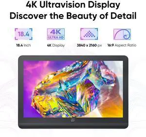 XPPen Artist Pro Drawing Tablet with Screen,18.4inch Drawing Monitor, Calman Verified 4K Display, 156% sRGB, Delta E<1.5, XP Gen 2 Graphic Tablet with Dual X3 Pro Series Styli, 16384 Pressure Levels