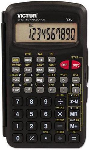 Victor Technologies 920 SCI Compact Calculator, Black