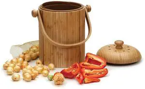 RSVP International 3.25-qt. Bamboo Compost Pail