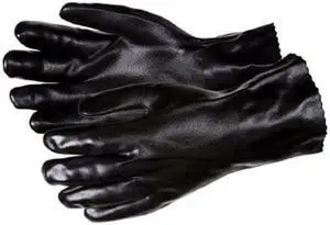 Mcr Safety Chemical Resistant Gloves, Size L, 14"L, Black ,  12 PK Black  6524SJ
