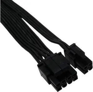 (2-PCS ) CPU 8 Pin Female to CPU 8 Pin ATX 4 Pin Male Power Supply Converter Adapter Extension Cable for Motherboard 9.5-inch(24cm)