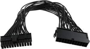ATX 24 Pin Extension Cable Lead 24 Pin Male to 24 Pin Female ATX Power Supply PSU Extension Cable Extender for Motherboard 32cm/12.6Inch