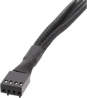 BUCIER Computer Motherboard Fan 4pin 1 to 4 Splitter Cable PWM 4Pin Extension Cable 30cm Fan Cable Sleeved