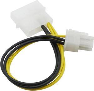 BUCIER PC Computer Power Supply PSU EPS ATX/12V 4 pin IDE Molex to Motherboard 4-Pin P4 CPU Power Adapter Converter Cord Cable