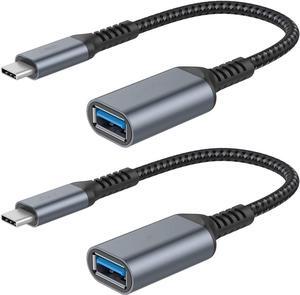 USB C to USB 3.0 Adapter [2 pack], USB-C to USB Adapter, USB Type-C to USB,Thunderbolt 3 to USB Adapter OTG Cable for Macbook Pro/Air 2020/2018,iPad Pro 2020,Galaxy S20 S20+,Google Pixel and More