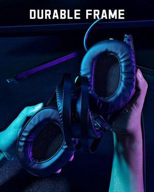 Wired Gaming Headset for X-box One Series X/S PS-4 PS-5 PC Switch, Noise Canceling Compoter Headphones with Microphone, 3.5mm Audio Jack, Auto-Adjust Headband